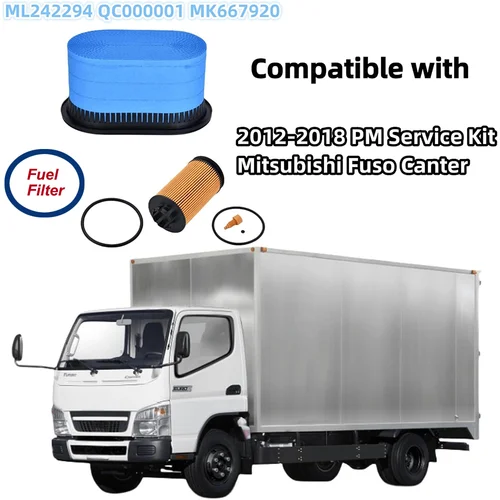 Imagen 2 del producto Filtro de aceite QC000001 filtro de combustible MK667920 PU7004Z filtro de aire ML242294 ME422880 para Mitsubishi Fuso Canter 2012-2018 PM Kit de servicio