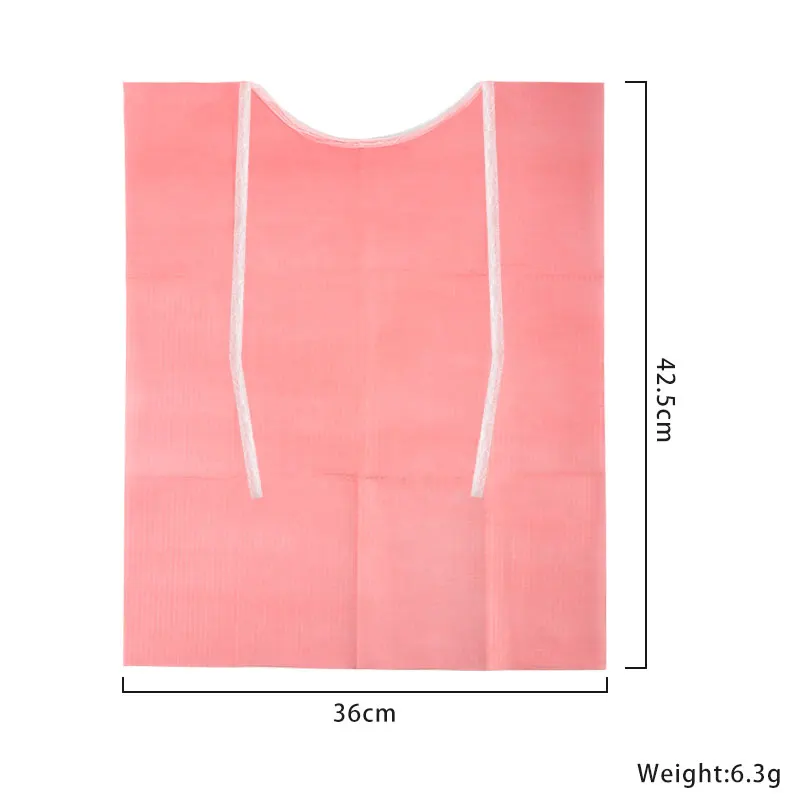 30 Pcs Disposable Dental Bibs with Ties Waterproof Sheets Scarf Tattoo Cleaning Wipes Dental Clinic Tattoo Scarf Makeup Tool