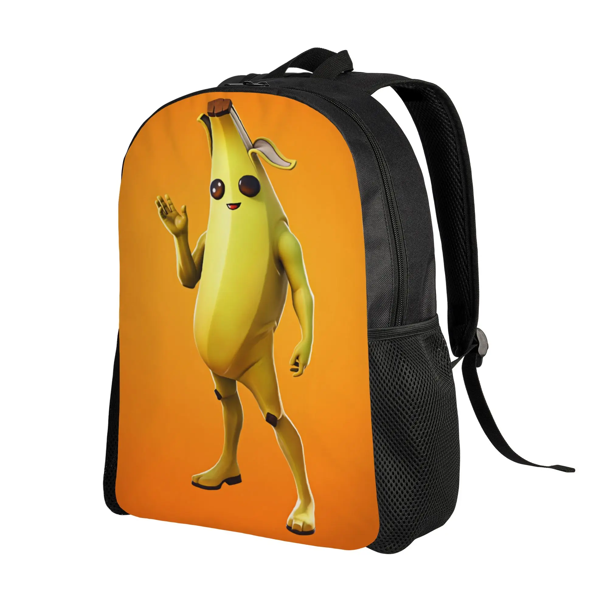 Peely Victory Royale Banana  Backpack Male  Big Backpacks Polyester Cool School Bags Camping Designer Rucksack
