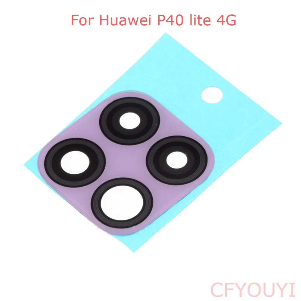 Glass Back Rear Camera Lens For Huawei P40 lite 4G Glass with Adhesive Glue Replacement