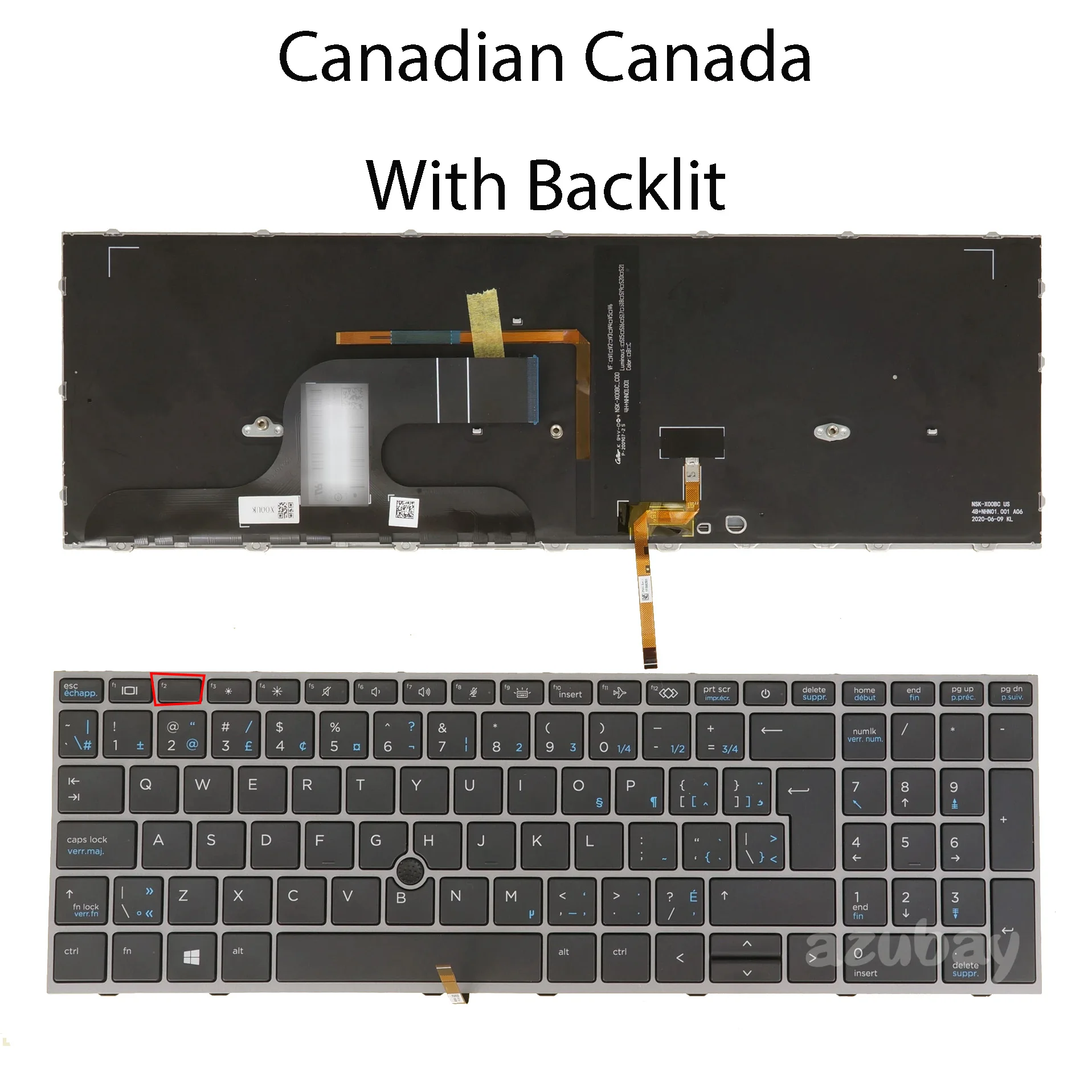 Keyboard For HP ZBook fury 15 G7 / 15.6 15 G8 9Z.NHNBC.11N 9Z
