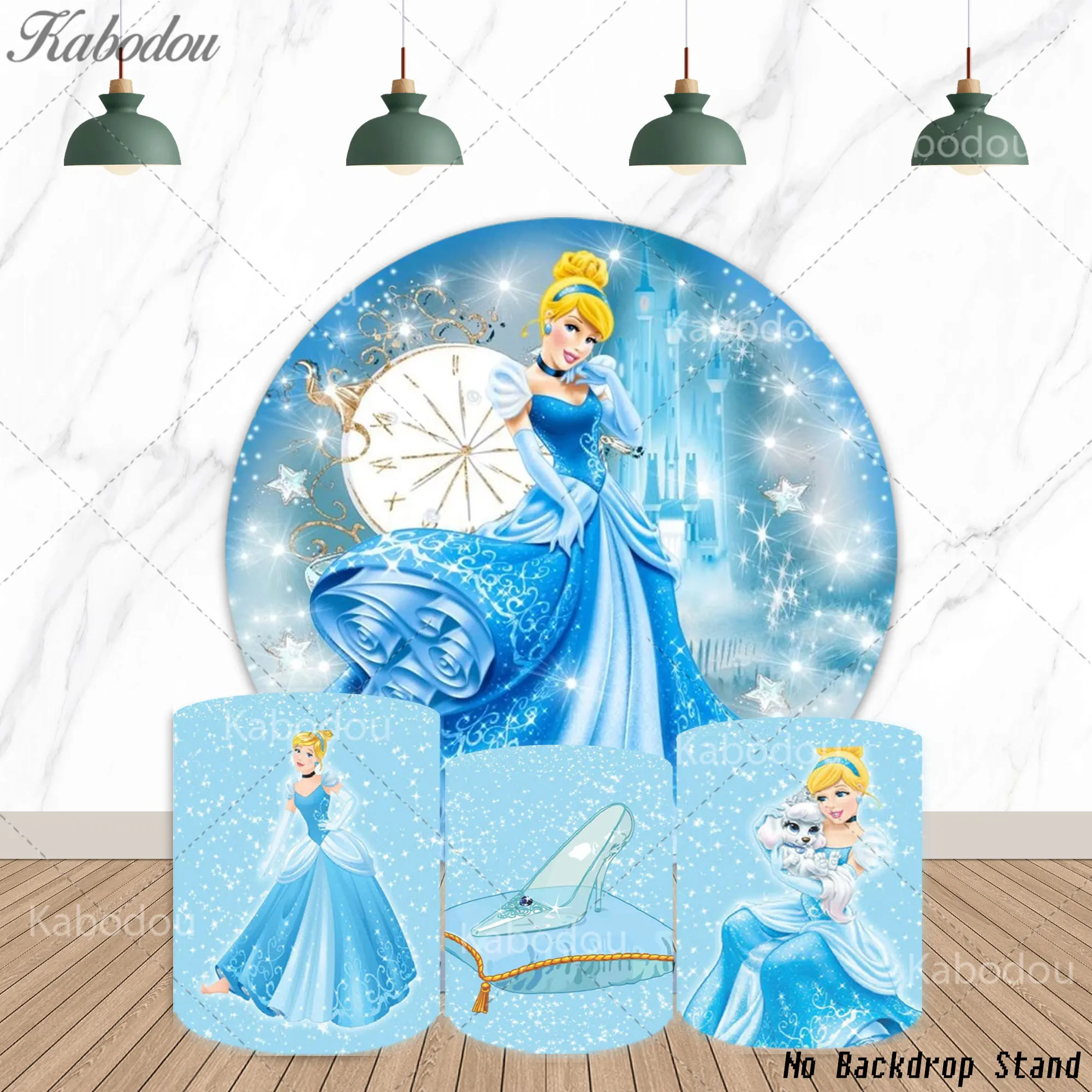 

Круглые фоновые покрытия «Золушка» для детских праздников, украшения для дня рождения девочек, реквизит для фотостудии на детский праздник