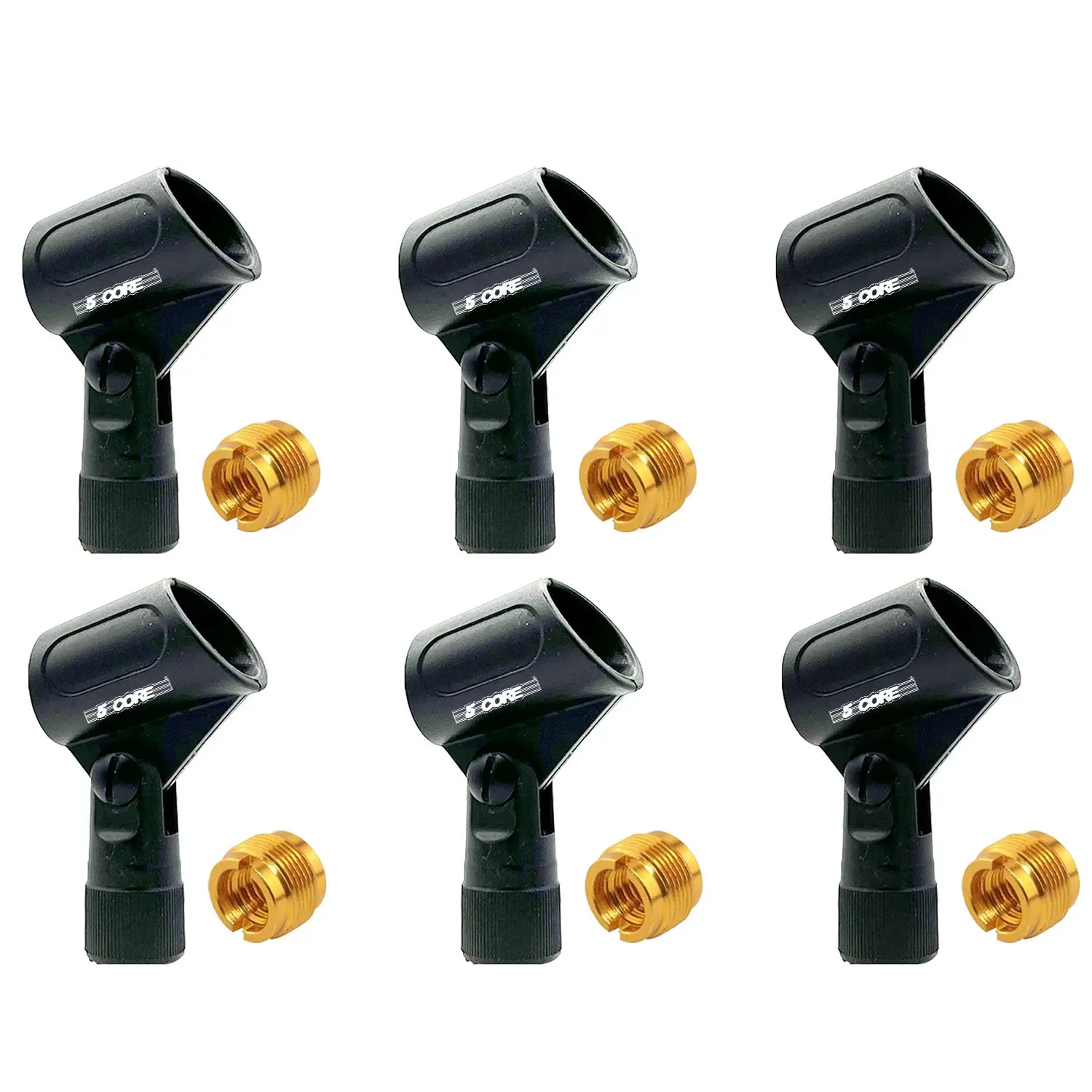Adjustable Drum Microphone Clips 6Pcs Ring Mounting Snare Drum Clip Rim Mic Holder for Drummer Instrument Hoop Clamp Support Pencil + Dynamic Mics Clip Para Tambor De Bater? - MC 07 6PCS