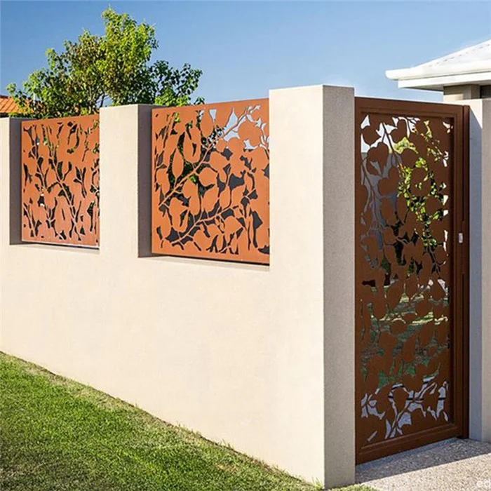 Modern Design Outdoor Indoor Garden Art Decoration Room Divider Corten Steel Screens