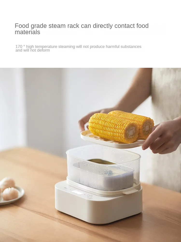 Mini cuiseur à vapeur électrique domestique, cuiseur à œufs, petit-déjeuner, cuisson à la vapeur, cuiseur multi-cuiseur avec réservation, 220V