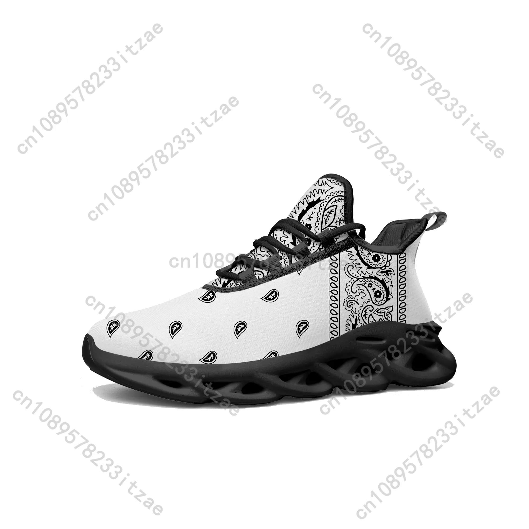 Bandana Paisley Flats Sneakers Mens Womens Sports Running Shoes High Quality Sneaker Lace Up Mesh Footwear custom made Shoe