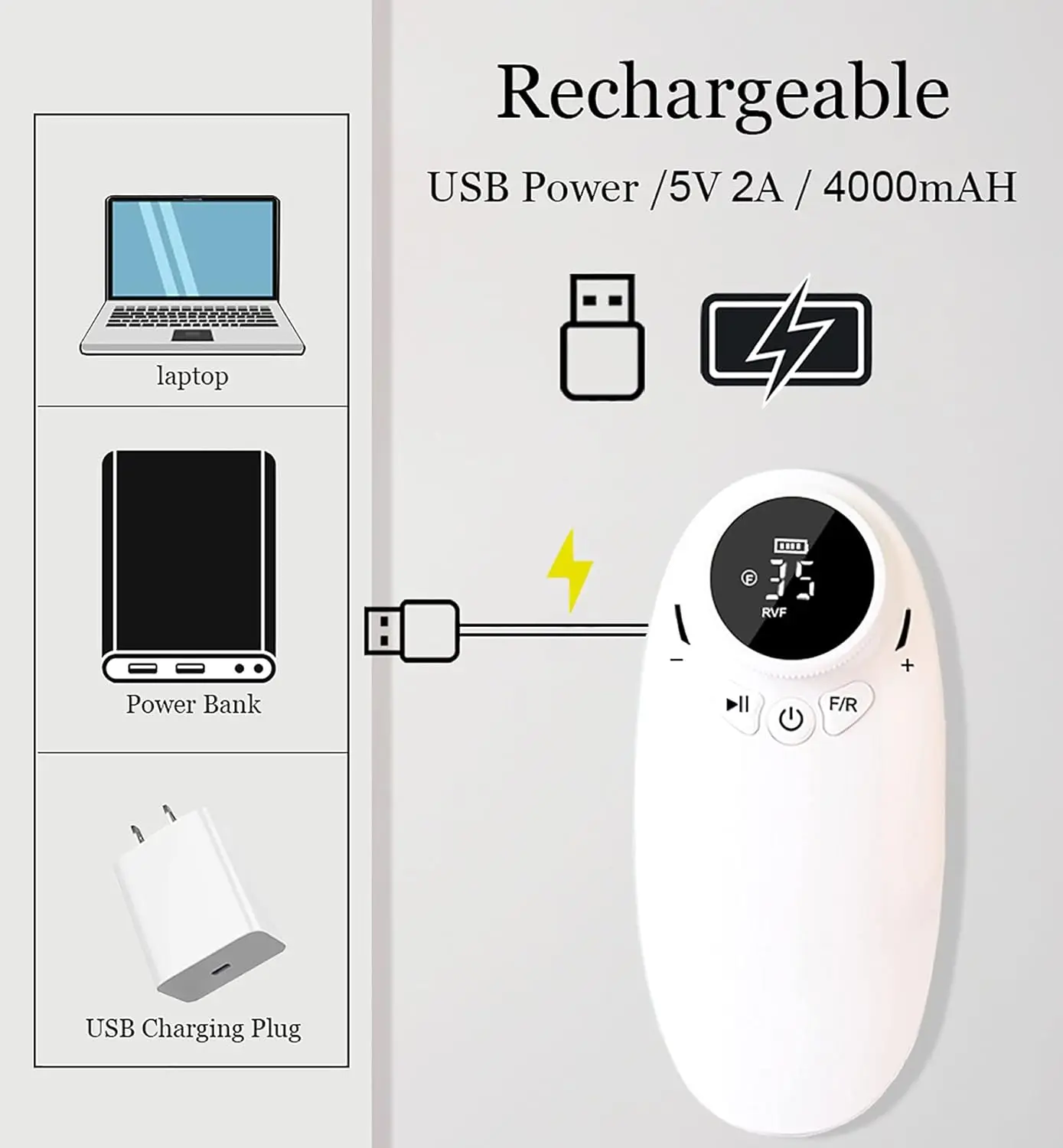 Electric Nail Drill Machine Professional 35000RPM Rechargeable Nail Drill Portable Cordless Efile with Bits Kit for Salon Home