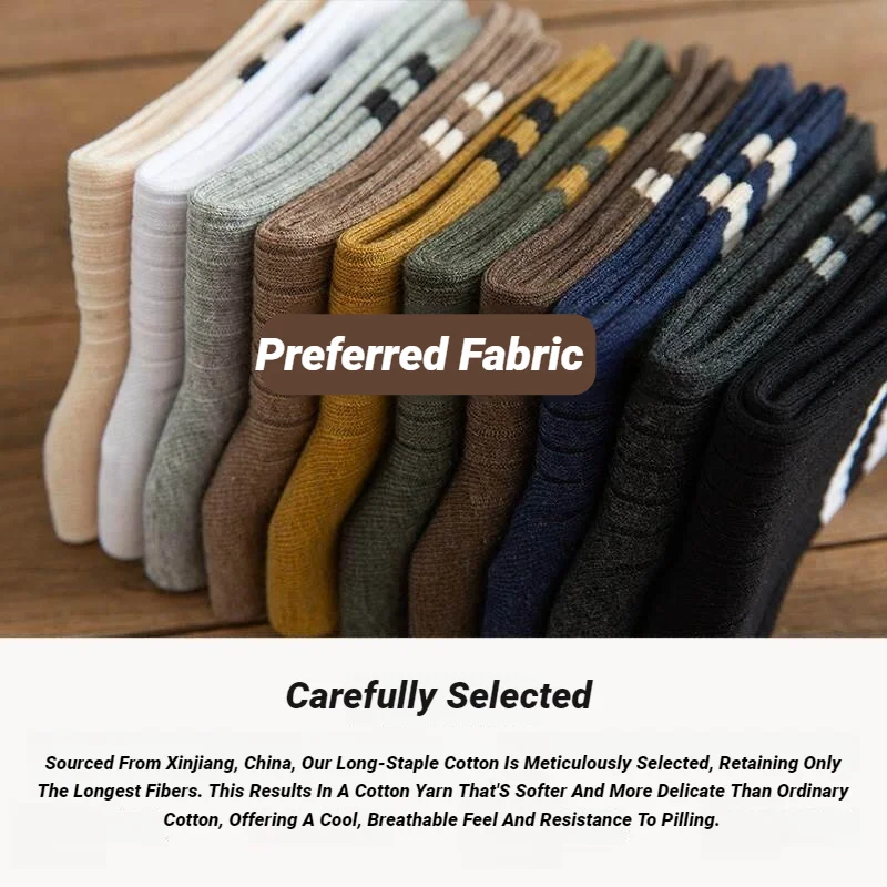 Men Soft Breathable Middle Tube Sock Versatile Comfortable Summer Casual Sports Socks