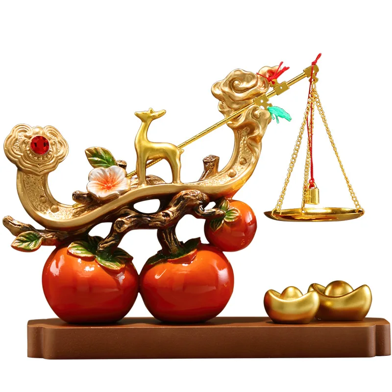 Yilu has your persimmon satisfactory ornament, new Chinese housewarming and new home opening wedding gift