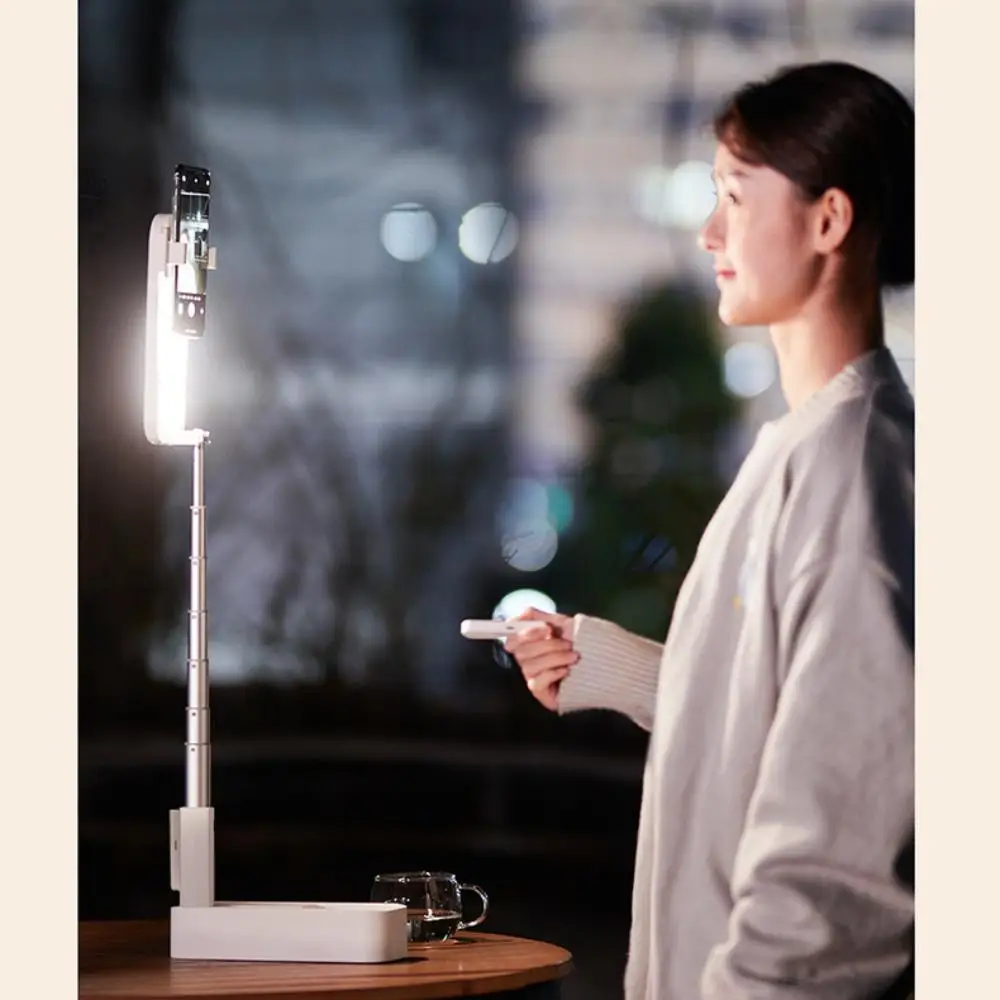Mobile Phone Holder Mounting Tripod Stand for Overhead with Ring Light Led Rim Of Lamp For Selfie Live Video Stream