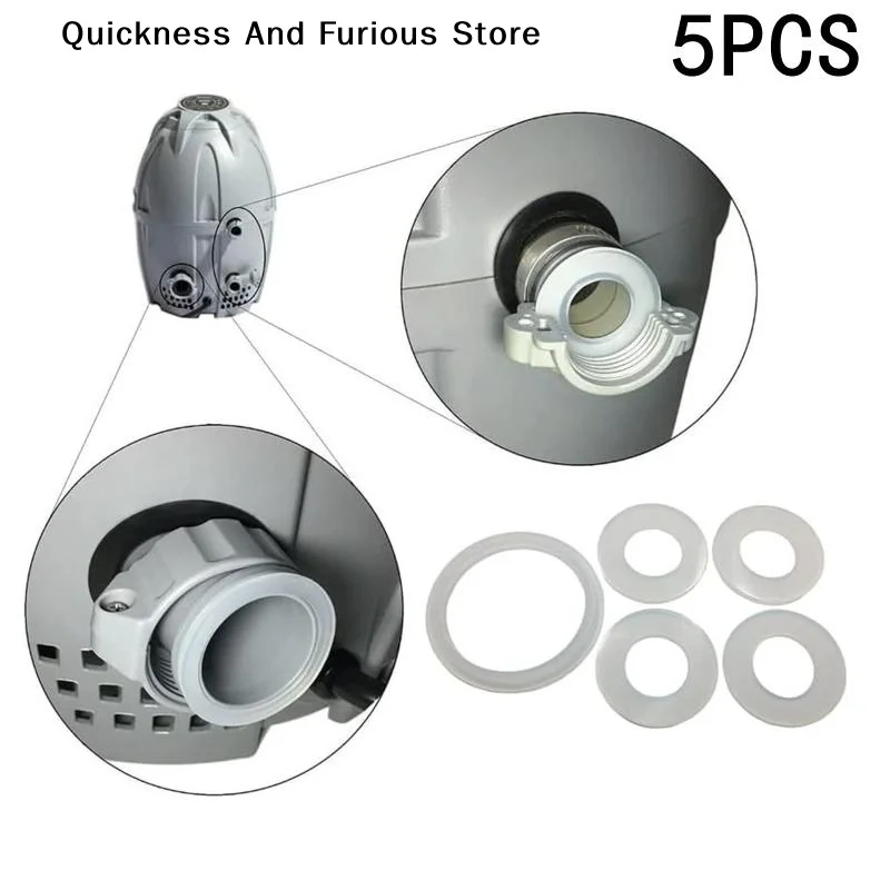 【TO】Connector Seal Gasket Set Air Pump Gasket Compatible With Bestway Coleman SaluSpa Lay-Z-Spa Inflatable Hot Tub Gasket