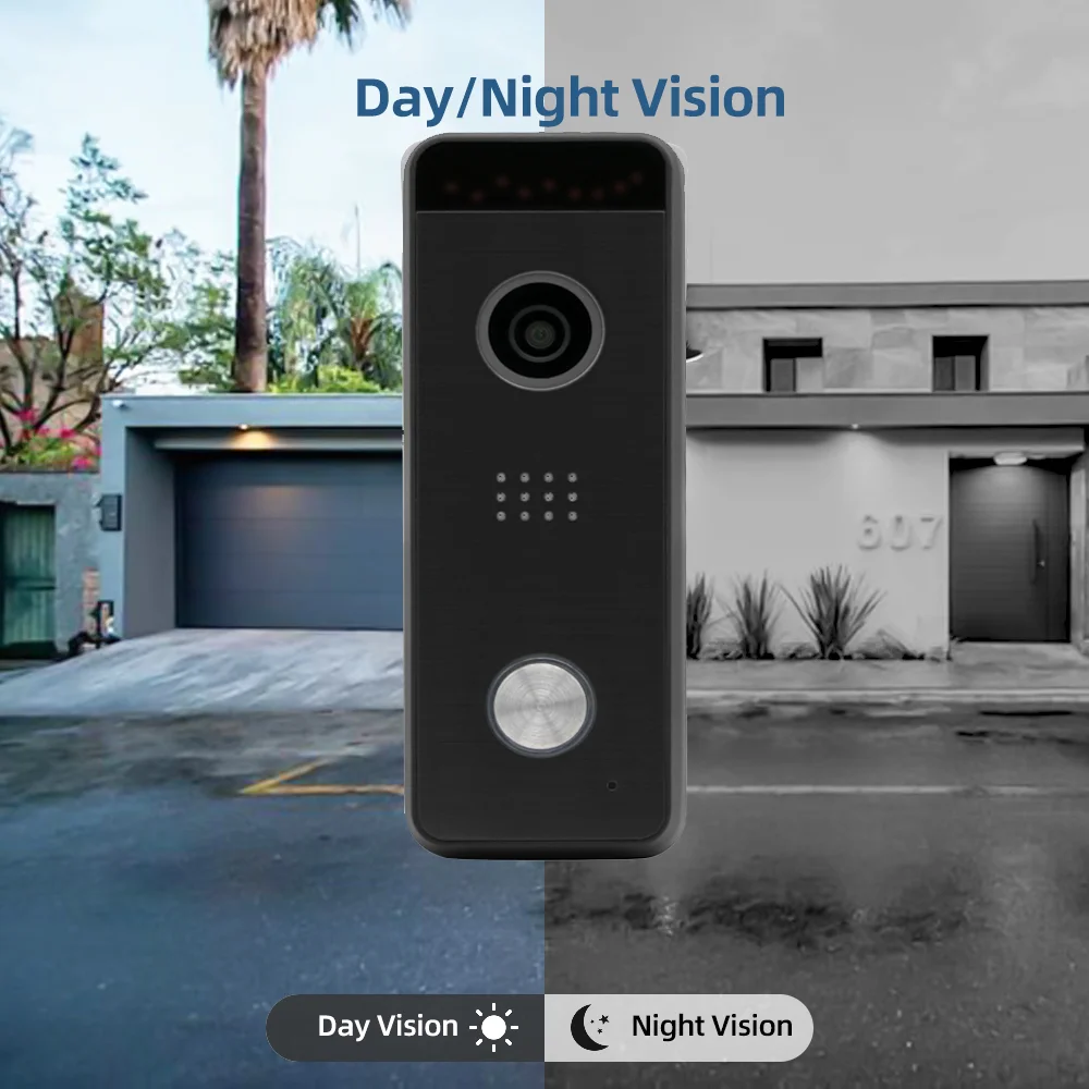 Joytimer 4-Wired Video Door Phone call panel 1200TVL Outdoor Door Bell IP65 Waterproof 130° Wide View Angle Lens IR Night Vision