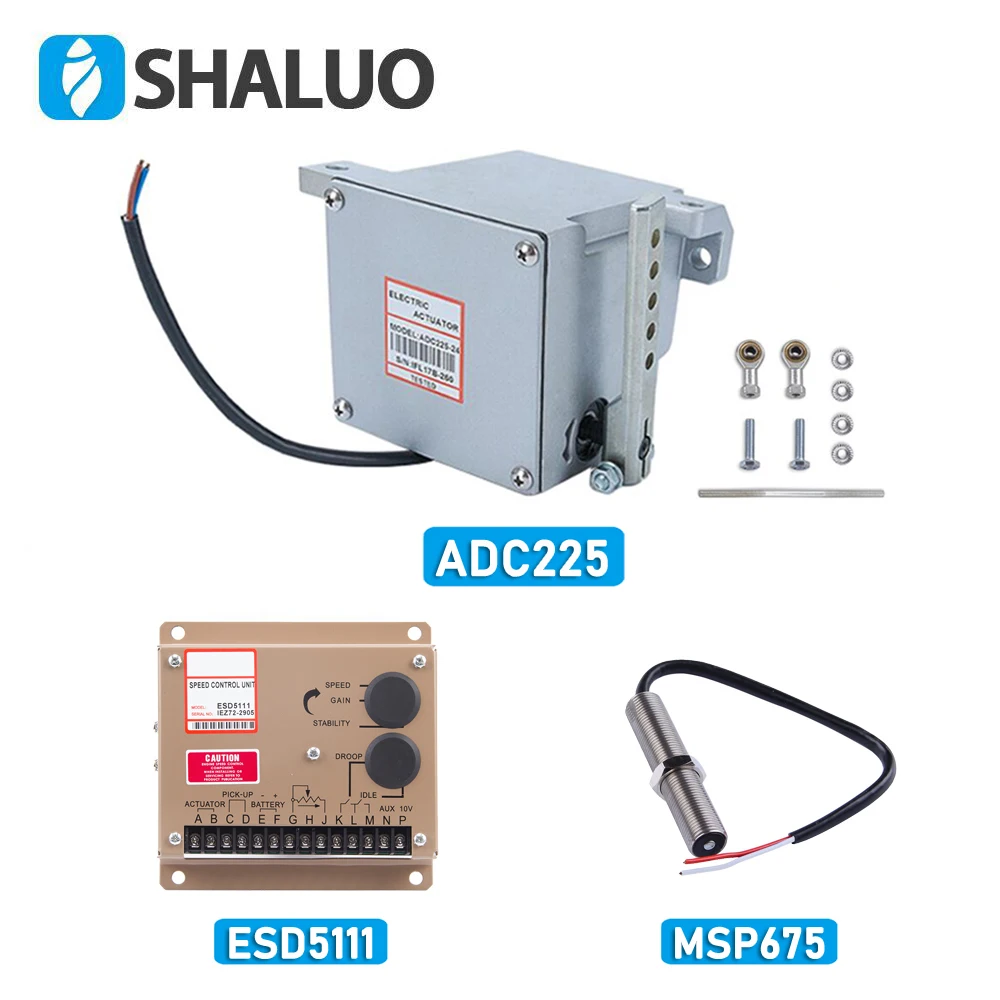 2022 New Diesel Generator Governor Kit Engine Speed Controller ESD5500E ESD5111 ADC225 Actuator MPU Speed Sensor 3034572 MSP675