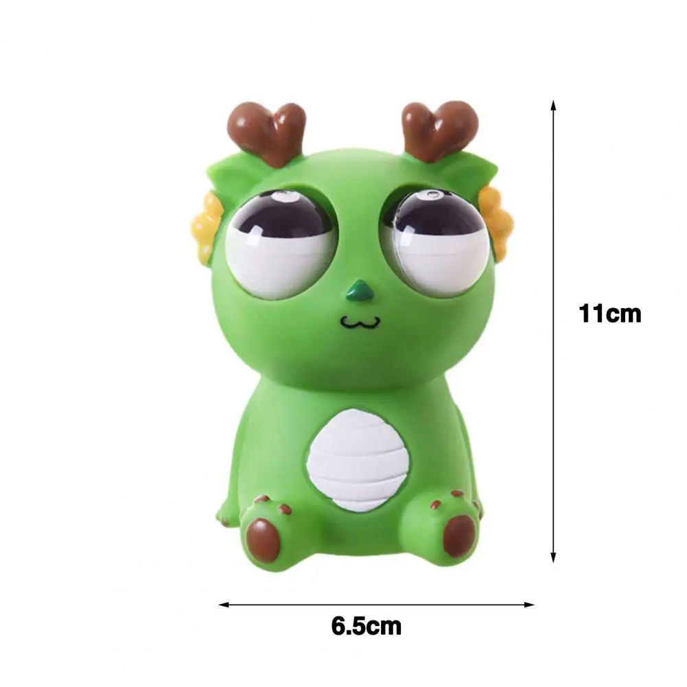 Cartoon Dragon Squeeze Doll Soft Pinch Toy Dragon Toy Funny Eyeball Animal Doll Stress Relief Toy Gift for Kids Adults