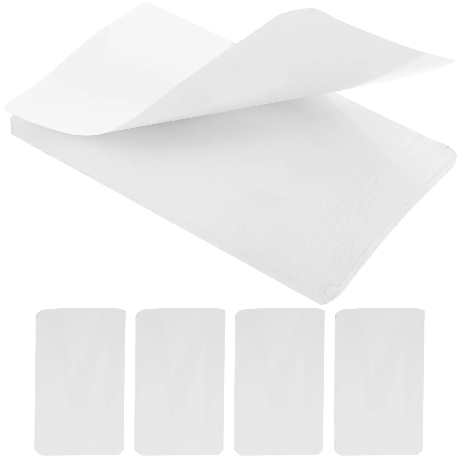 

5pcs Curtain Repair Tabs Aluminum Alloy Self-Adhesive For Vertical Blinds Replacement Slats Repair Kit Tools Home Decor