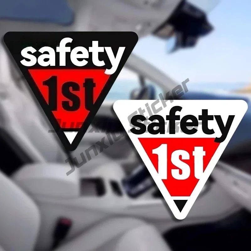 For Safety First Auto Warning Car Sticker Scratch-Proof Decal Car Lable Personality Surfboard Windshield Decals