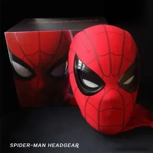 Spider man cosplay mask with eyes on motion, spider-man mask, electronics mask, elastic toys, remote control, adults, kids gift, 1: 1 11 Main Sales Mask Spider - №10
