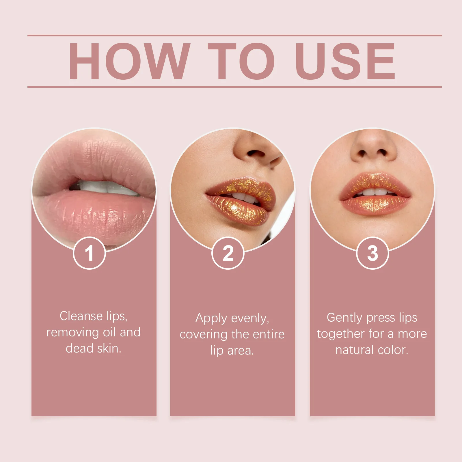 Gold Foil Color Changing Lip Balm 6
