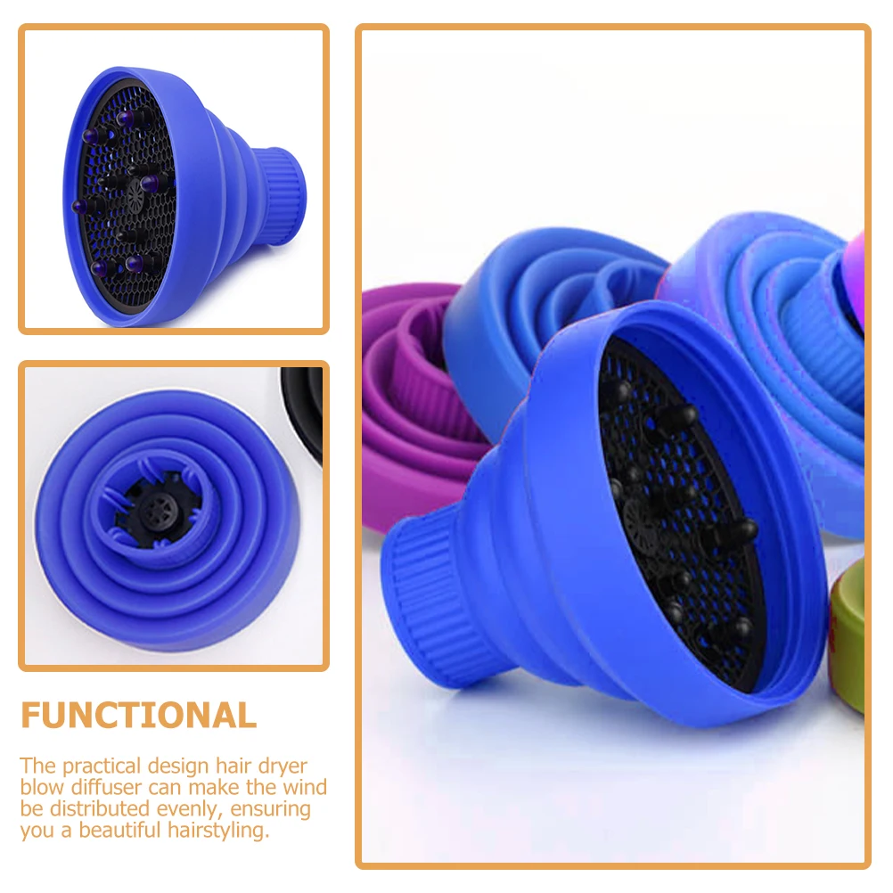 

Salon Quality Silicone Hair Dryer Diffuser Attachment for Gentle Styling and Frizz Control At Home Or Travel Hair Dryer Diffuser