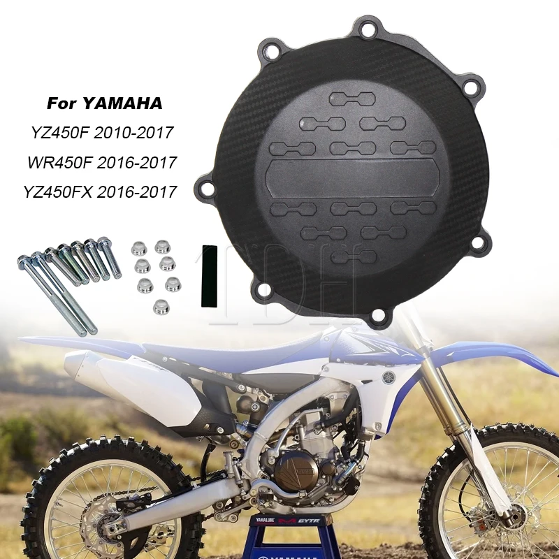 Motorcycle Clutch Protector Cover W/ Bolts For Yamaha YZ450F WR450F YZ450FX YZF WRF YZ WR 450 Motocross Engine Guard Protection