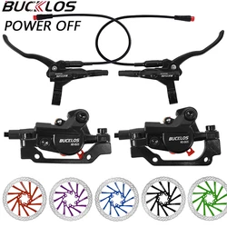 BUCKLOS Power-Off E-Bike Hydraulic Brakes Set Electric Bicycle Disc Brake Set Scooter Hydraulic Brake Folding Bike Disc Brakes