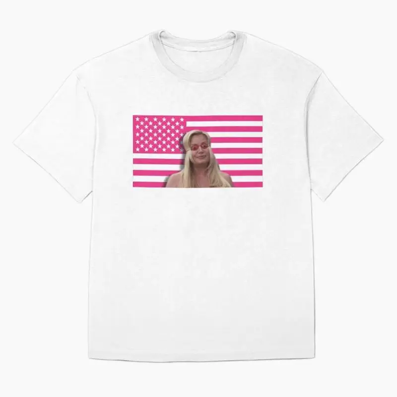 Jennifer Coolidge American Flag Oversized T-Shirt