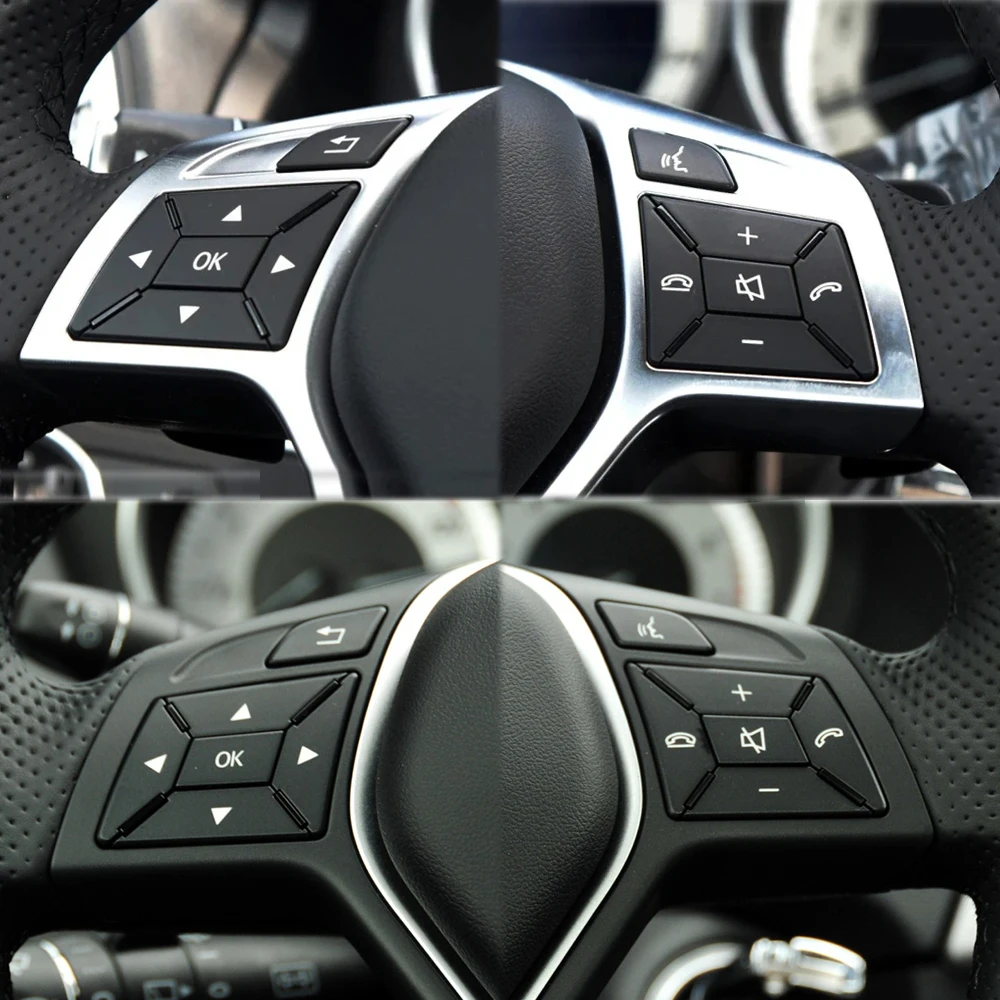 Car Steering Wheel Switch Button Menu Control Cover For Mercedes Benz C E GLK A Class W204 X204 W212 W218 W156 W246 2185400162