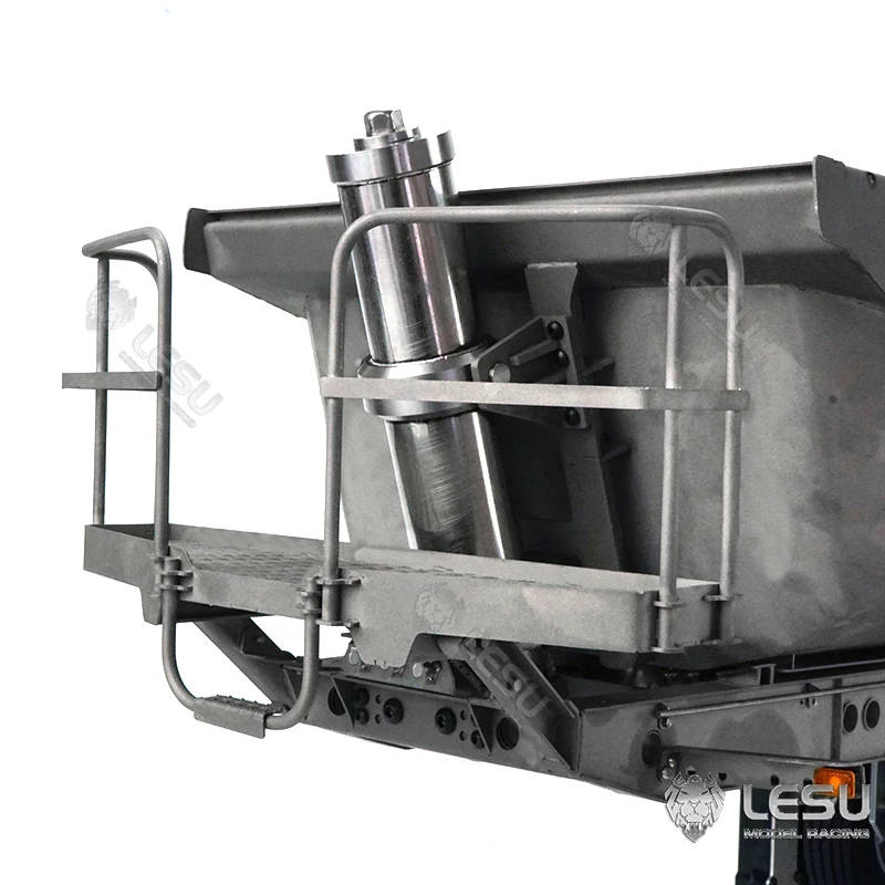 

LESU 1/14 Металлический гидравлический самосвал с дистанционным управлением, электрический двигатель насоса для ног с прицепом для DIY Tamiyay RC Truck для взрослых Th18261