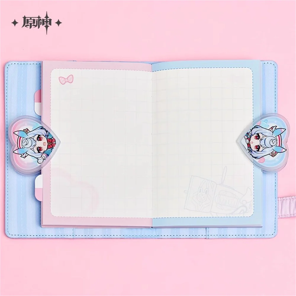 Official Game Genshin Impact Sigewinne Planner Notebook Book Acrylic Clip Cosplay Kids Gift Cute Pre-order