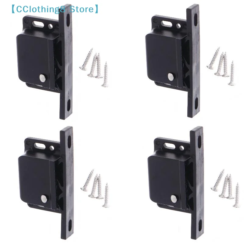 1/2/4Set Automatic Push Open Spring Hook Lock Buckle Kit Door Catch For Cabinet RV Caravan Drawer Storage Boat Hardware 【AliS8】