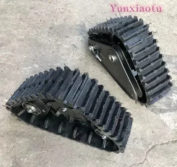 Rear Track Conversion Kit for Go Kart ATV UTV Electric Buggy Snowmobile Left Right Metal Track Assembly Set