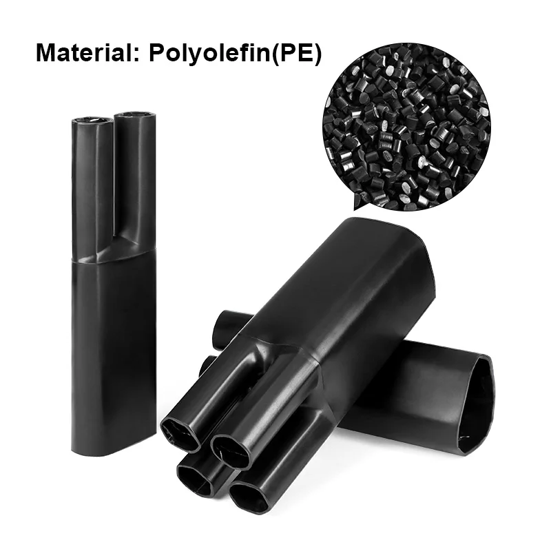 2/3/4/5Coes Separate Branch Cable Splitter Heat Shrink Wrap Tube with Glue Insulation Sleeve Waterproof Sealing Wire Protector
