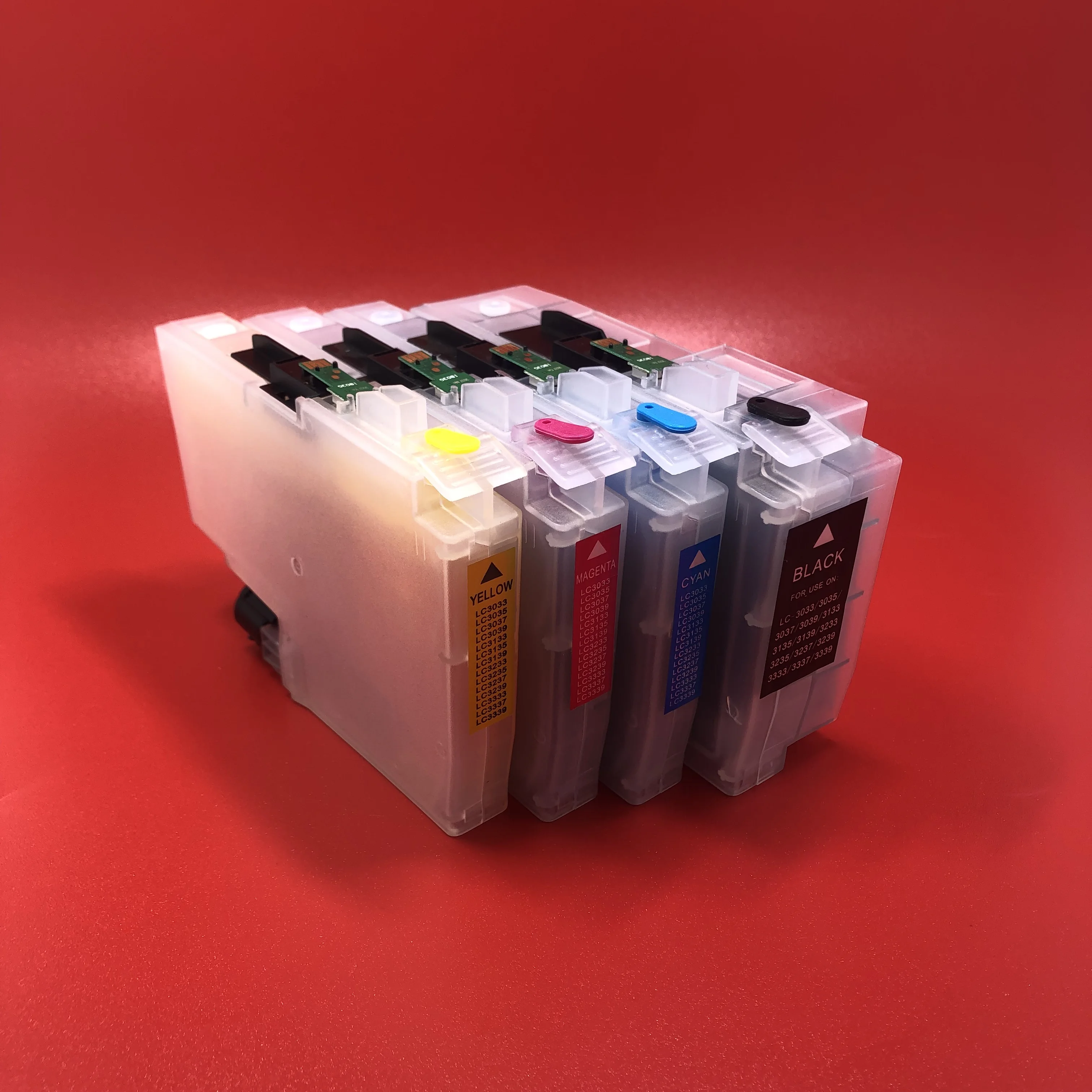 

4Color/Set LC3337 LC3339 Full Refillable Ink Cartridge for Brother MFC-J5945DW MFC-J6545DW MFC-J6945DW MFC-J5845DW Printer