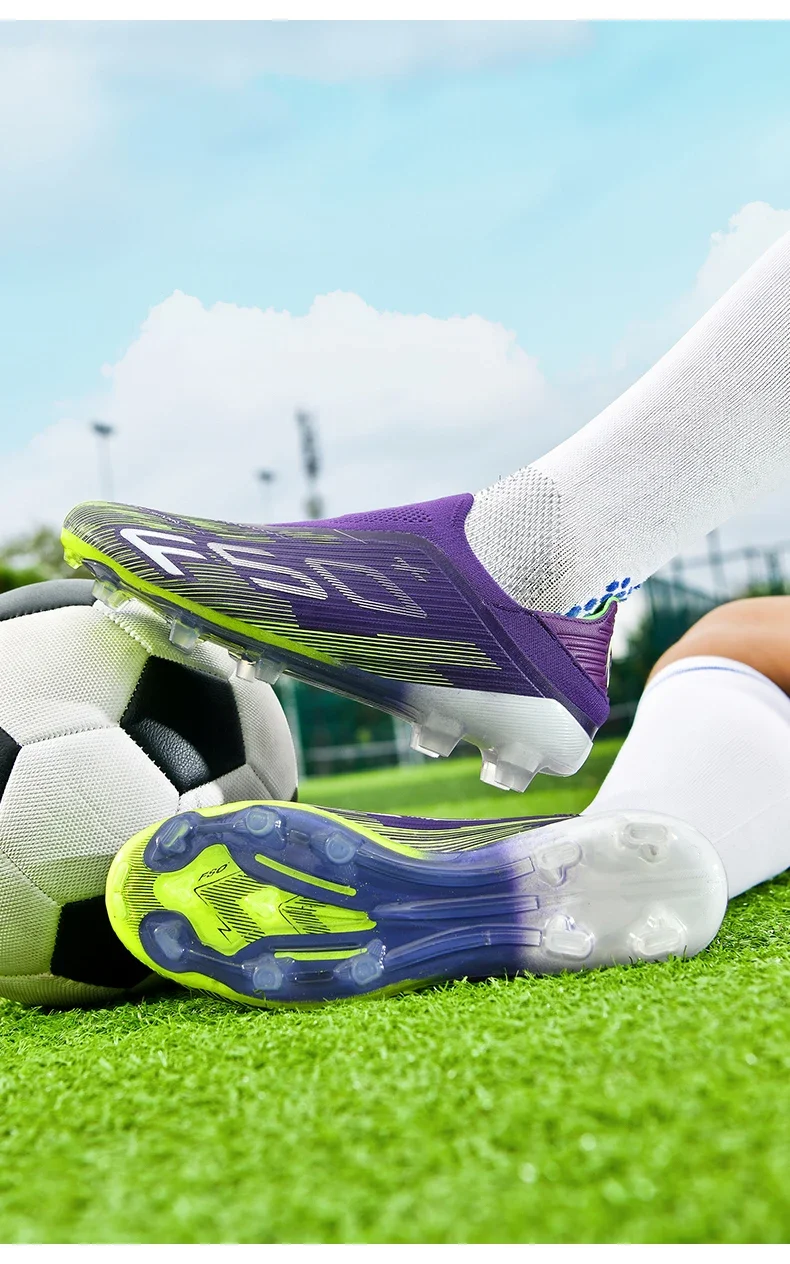 Neue Herren-Fußballschuhe, beliebte Fußballschuhe, rutschfeste Spielschuhe für Rasenplätze, hochwertige Sneaker, Hallenfußballschuhe, hohe Modelle für den Außenbereich. – Detail 22