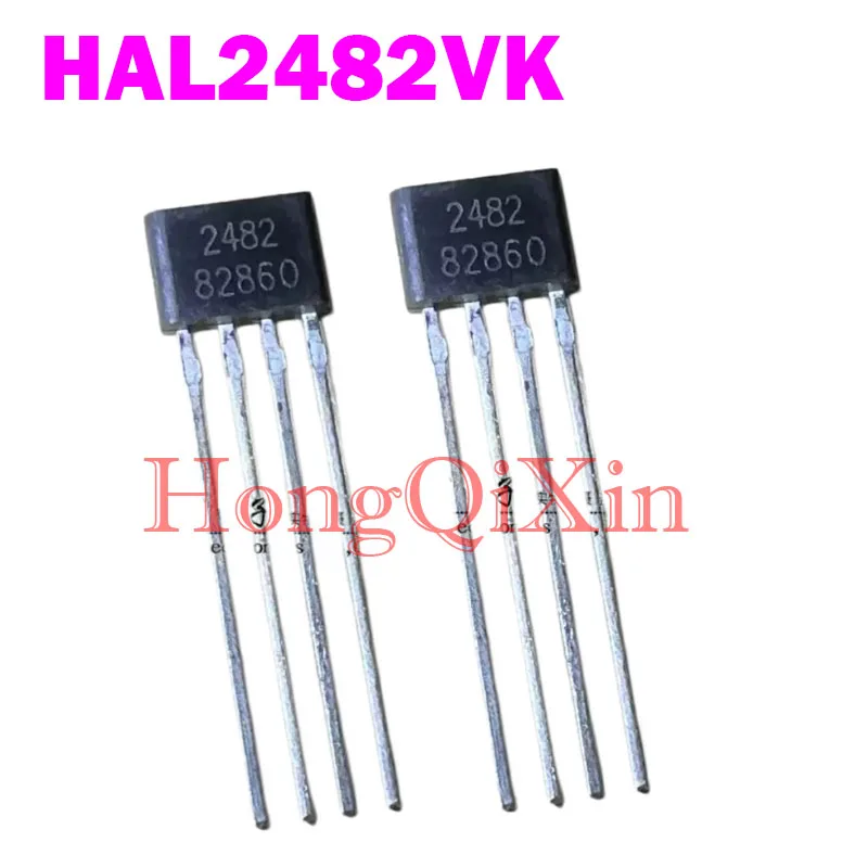 10 PCS/LOT HAL2482VK Dual-Output, Full-Polarity Detection Hall Switch 2482 S North Pole Detection Sensor DIP IC
