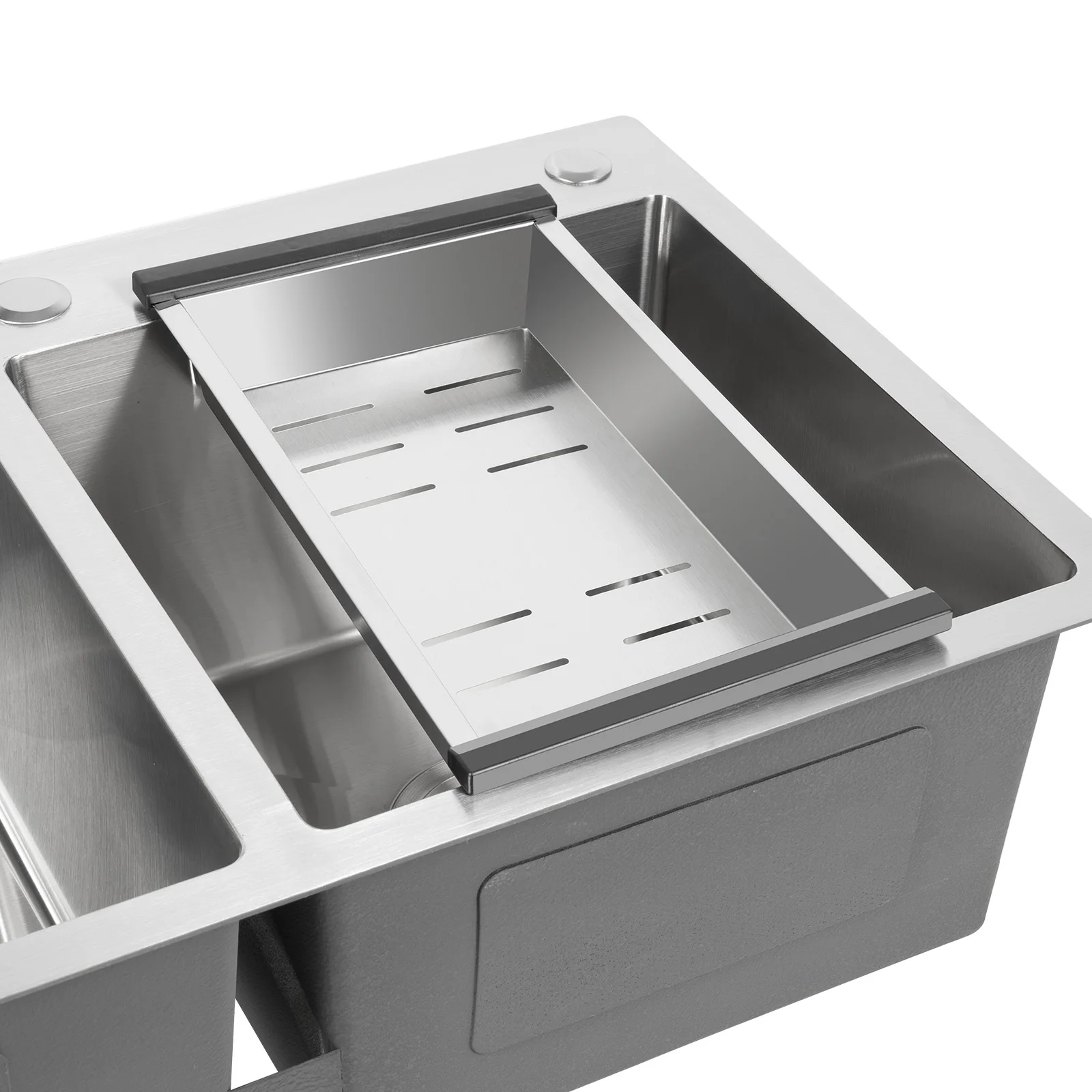 30.7x17inch / 78x43cm Stainless Steel Kitchen Sink 2 Compartments