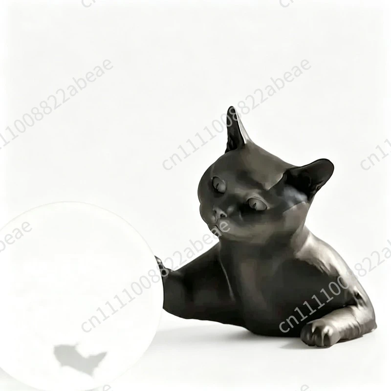 Cat Animal Table Wall Lamp Nordic Designer Wall Light Trend  Playful Bedroom Creative Art Decoration Home Lighting Fixture