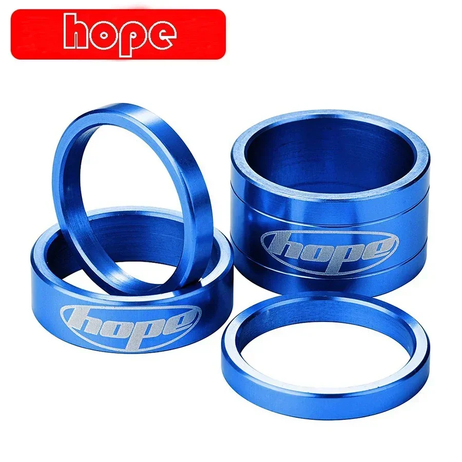 Hope T6 Aluminium Bike Headset Space Doctor Washer Mountain Bicycle Front Fork Washer Bike Stem Handlebar Spacers Ring Gasket