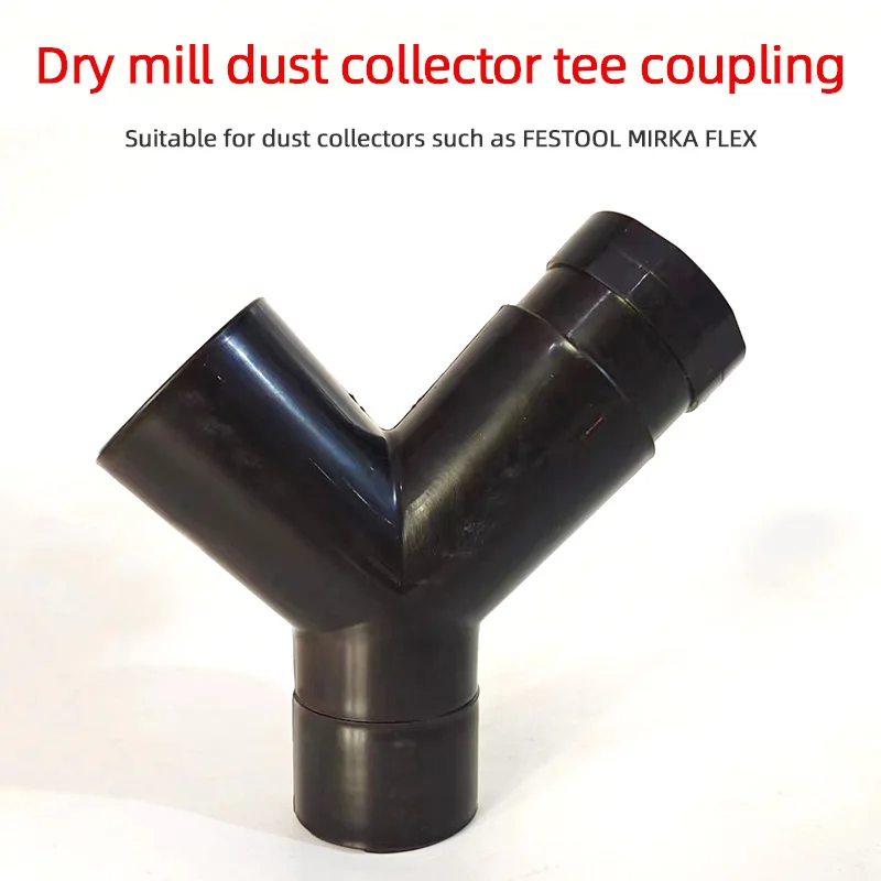 

ATPRO No. 2 Tee For Festool Dust Collector Vacuum Hose Y-type Three-way Connector Swivel Adapter Accessories