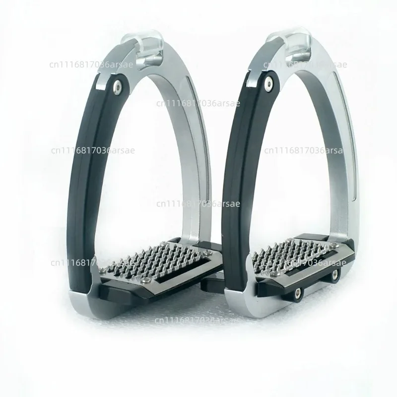 125mm Safety Stirrups Aluminum Alloy, Full Set Anti-Slip Equestrian Riding Stirrup For Horse Saddle