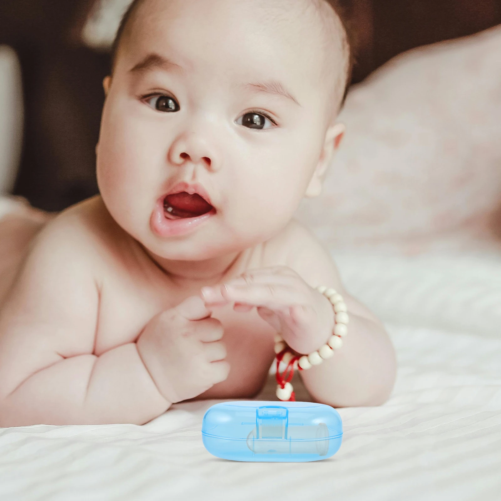 

5pcs Baby Toothbrush Box Durable Compact Portable Infant Finger Brush Storage Travel PP Material Newborn al Care Toddler Mouth