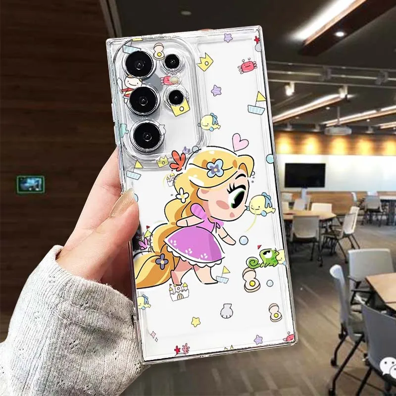 

Disney Anime Princess Phone Case For Samsung Galaxy S25 S24 S23 S22 S21 S20 S10 Lite Plus FE Edge TPU 5G Transparent