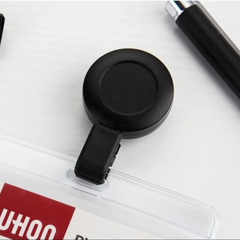 Plastic Badge Reel for Name ID Badge Holder Belt Chest Pocket Work Card Back Clip Nurse Accessories Retractable Lanyard