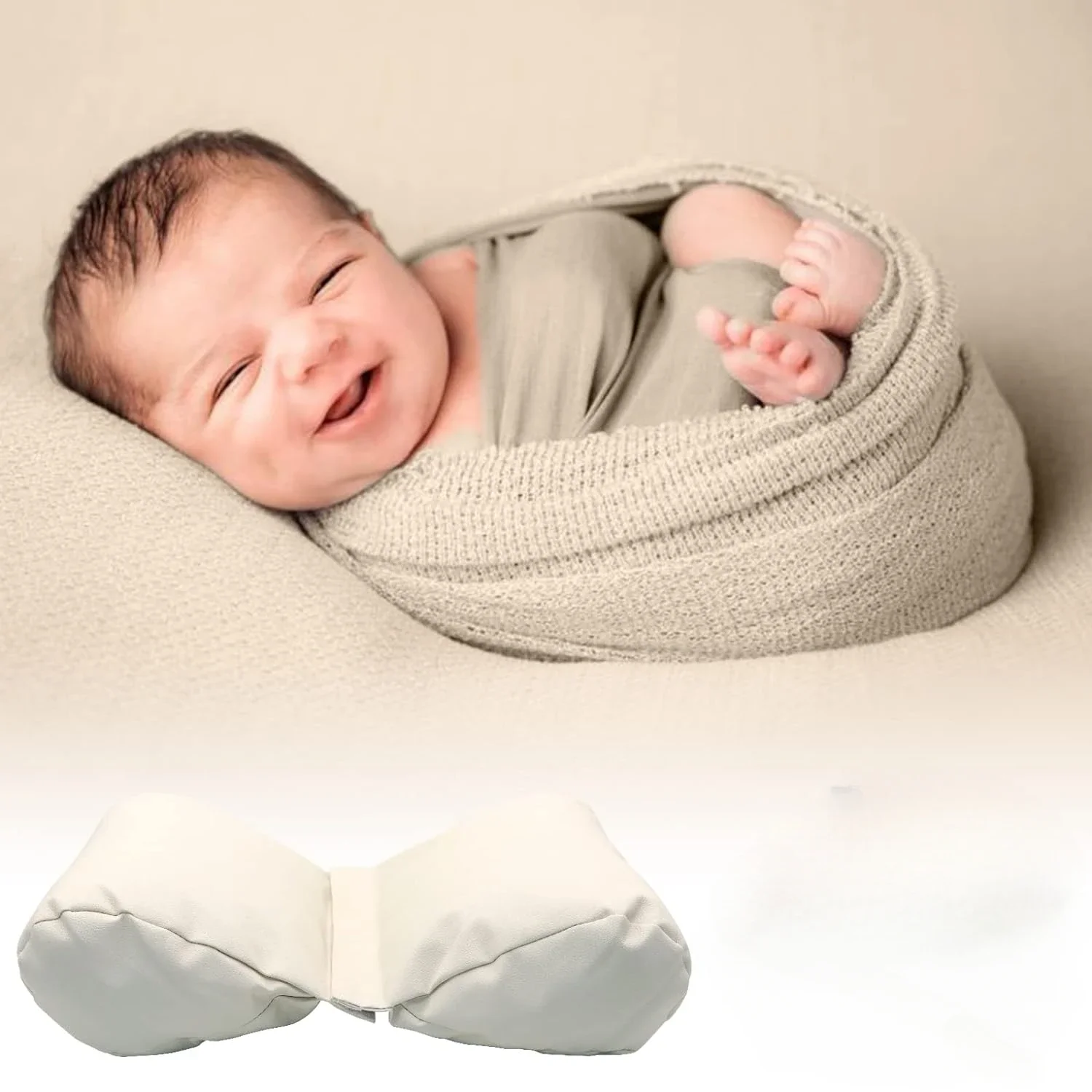 Newborn Baby Photography Butterfly Pillow Baby Photoshoot Props Outfits for Boy Girl Princess Baby Posing Cushion Bed Filler