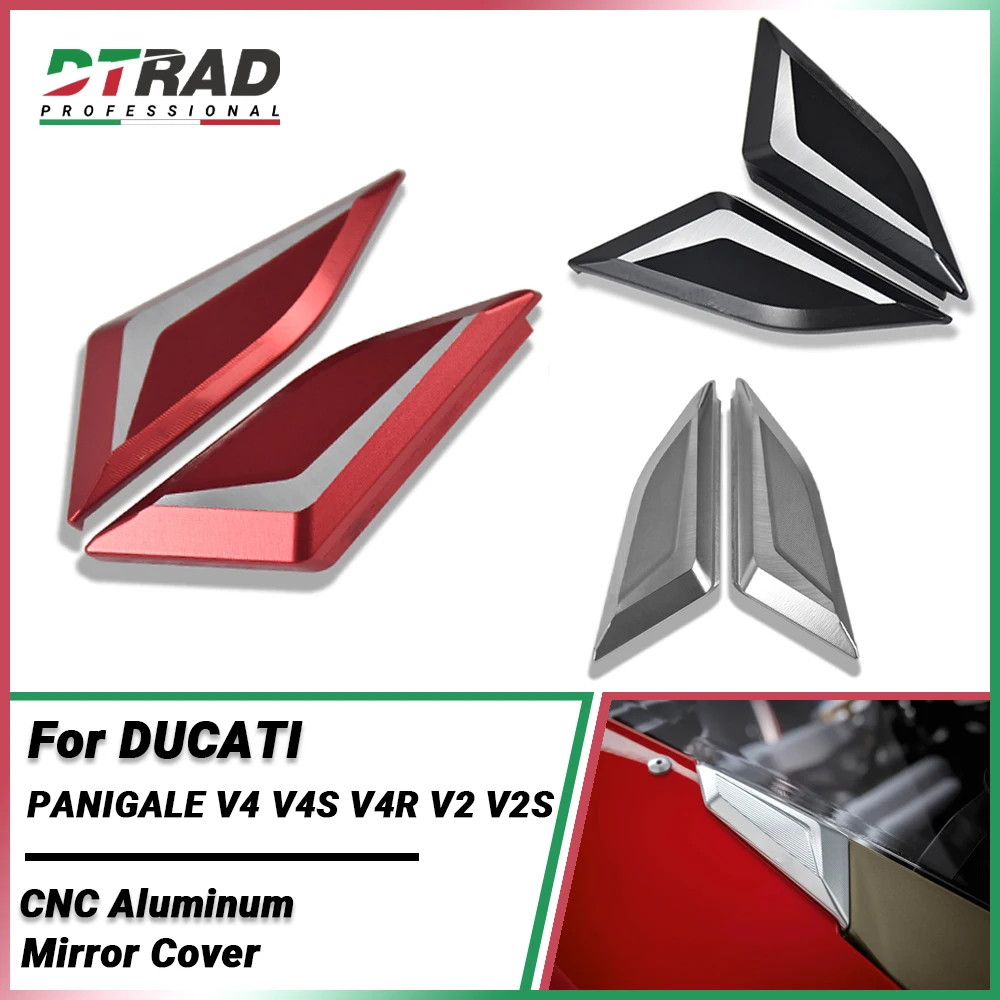 

For DUCATI PANIGALE V4 V2 V4S V4R V2S Rearview Mirror Hole Cap Decorate Dust Cover Motorcycle Modification Fairing Accessories