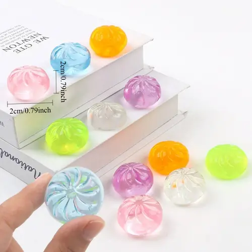5Pcs Mini Dumpling Squeeze Toy Set with Steamer Soft Squeezable Food Shaped Fidget Toy Portable Sensory Decompression Toy - Image 5