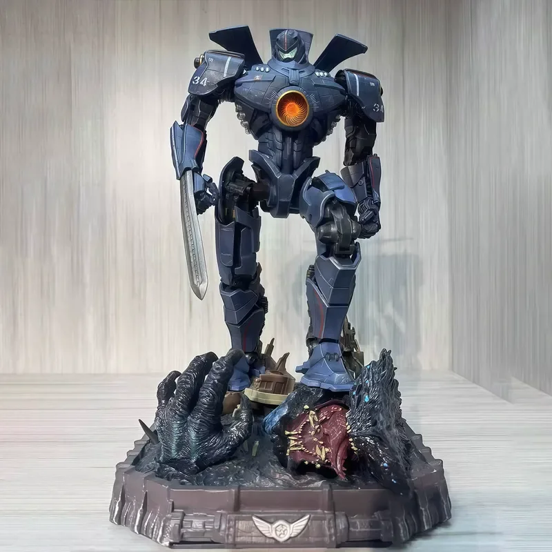 حافة المحيط الهادئ متوهجة 40 سنتيمتر كبيرة جدا الخطيرة الهيام Mecha Gk تمثال نموذج تمثال سطح المكتب زخرفة الفيلم الطرفية هدية
