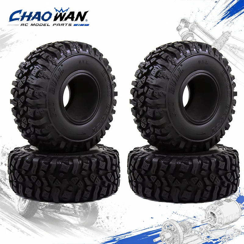 115*45MM 1.9' Rubber Tyre Wheel Tires for 1:10 RC Rock Crawler Axial SCX10 II 90046 AXI03007 Traxxas TRX-4