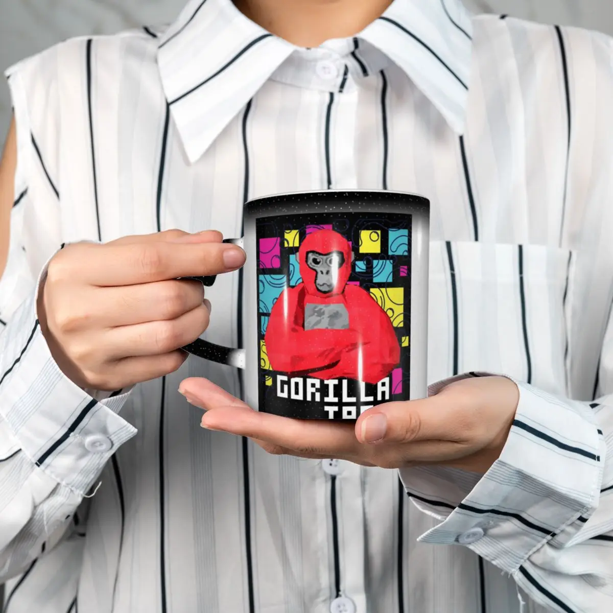 Gorilla Tag Cools Red Mug Funny Ceramic Coffee Cups Tea Mugs Milk Cup Drinkware Gifts for Friends