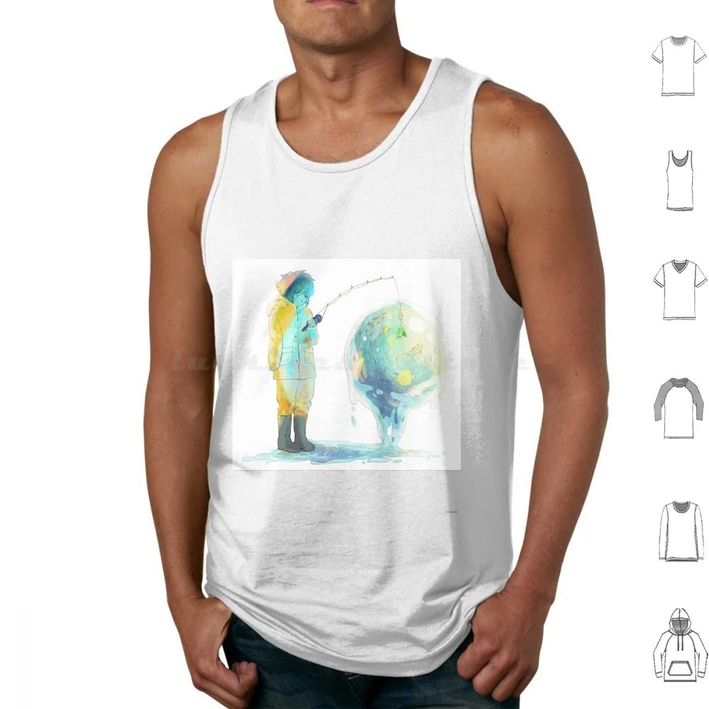 Lapis-Fishing The Old Fashioned Way Tank Tops Vest Sleeveless Lapislazuli Steven Universe Stevenuniverse Lapis Lapis Lazuli